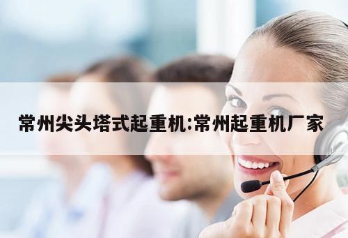 常州尖頭塔式起重機:常州起重機廠家 